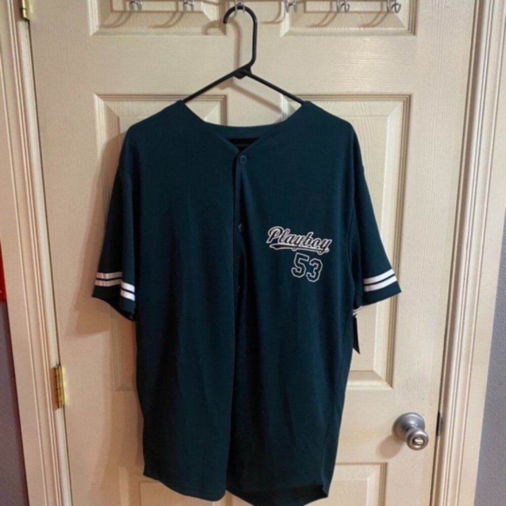 Playboy button up jersey